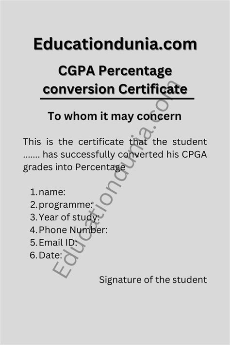 rgpv cgpa to percentage certificate.